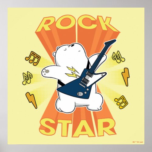 Ice Bear _ Rock Star Poster