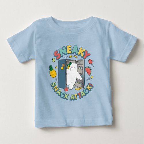 Ice Bear _ Sneaky Snack Attack Baby T_Shirt