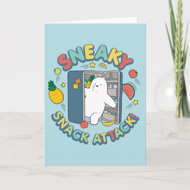 Ice Bear - Sneaky Snack Attack! Card (Front)
