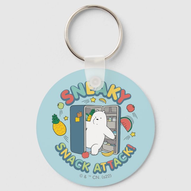 Ice Bear - Sneaky Snack Attack! Keychain (Front)