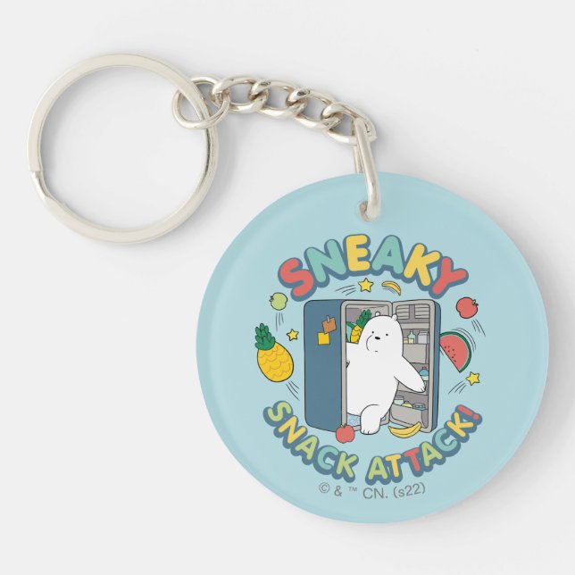 Ice Bear - Sneaky Snack Attack! Keychain (Front)