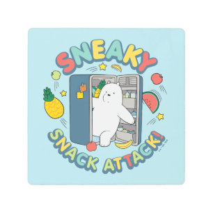 Ice Bear - Sneaky Snack Attack! Metal Print