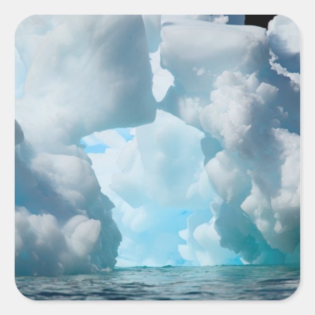 Ice Bergs off of the southern tip of South Square Sticker (Front)