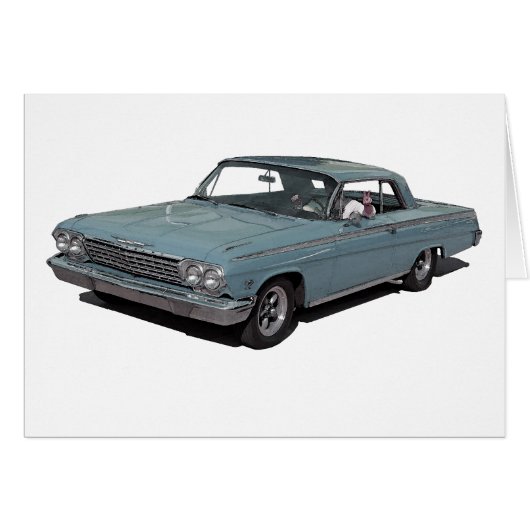 Ice Blue 62 Impala Cards (Front Horizontal)