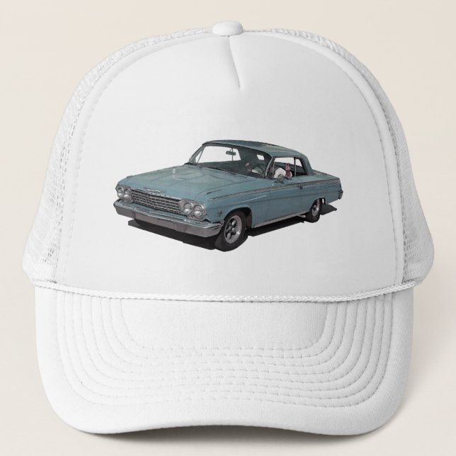 Ice Blue 62 Impala Trucker Hat (Front)