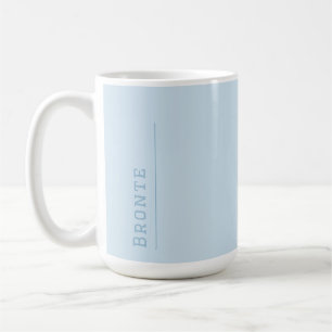 Ice Blue - Color Flow monogram Coffee Mug