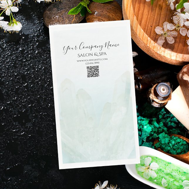 Ice Blue Crystals Salon Spa Paper Guest Towels (Creator Uploaded)