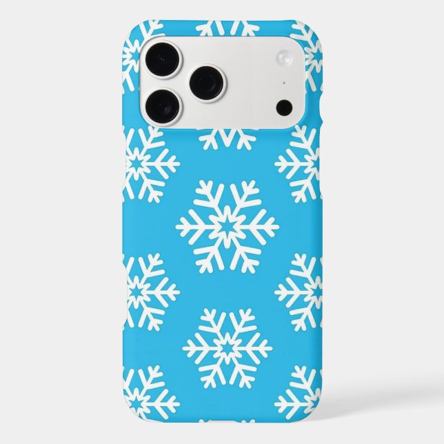 Ice Blue Flakes Iphone Case (Back)