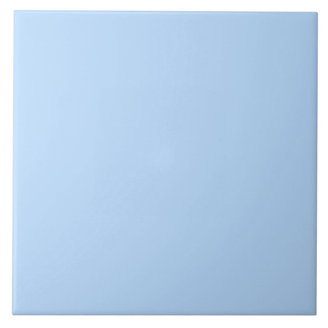 Ice Blue, Frosted Blue | #B9DCFF Ceramic Tile (Front)