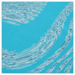 Ice Blue Ivory Linen Fabric