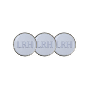 Ice Blue Monogrammed Women’s Golf Ball Marker