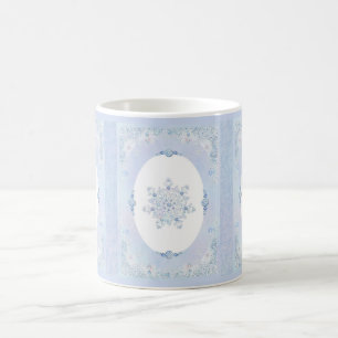 Ice Blue Snowflake Coffee Mug