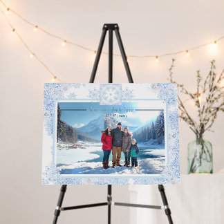 ICE BLUE SNOWFLAKE FOAM BOARD
