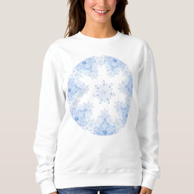 Ice blue snowflake sweatshirt (Front)