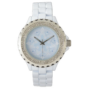 Ice Blue Snowflake Watch