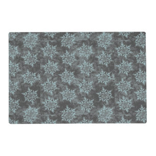 Ice Blue Snowflakes Snowflake Winter Seasonal Placemat