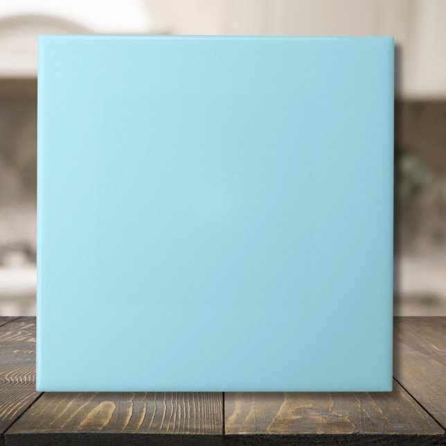 Ice Blue Solid Color | Classic | Elegant Ceramic Tile (Creator Uploaded)