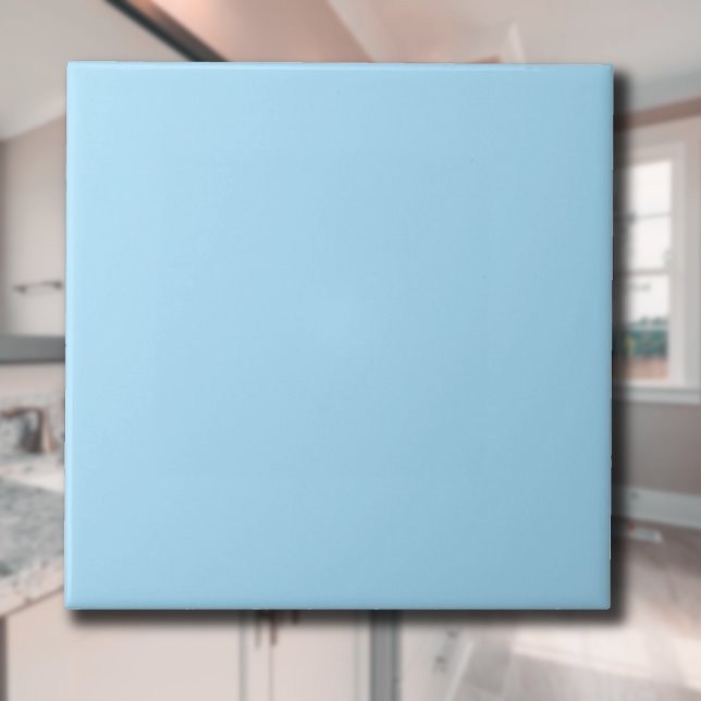 Ice Blue Solid Color | Classic | Elegant Ceramic Tile (Creator Uploaded)