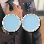 Ice Blue Solid Color | Classic | Elegant Cufflinks<br><div class="desc">Ice Blue Solid Color | Classic | Elegant | Trendy | Stylish | Gift</div>