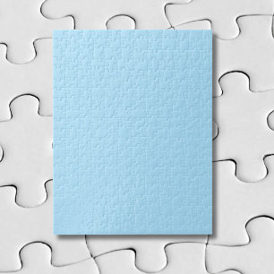 Ice Blue Solid Color   Classic   Elegant Jigsaw Puzzle