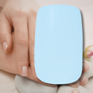 Ice Blue Solid Color   Classic   Elegant Minx Nail Art