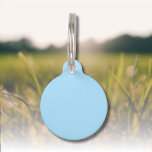 Ice Blue Solid Color | Classic | Elegant Pet ID Tag<br><div class="desc">Ice Blue Solid Color | Classic | Elegant | Trendy | Stylish | Gift</div>