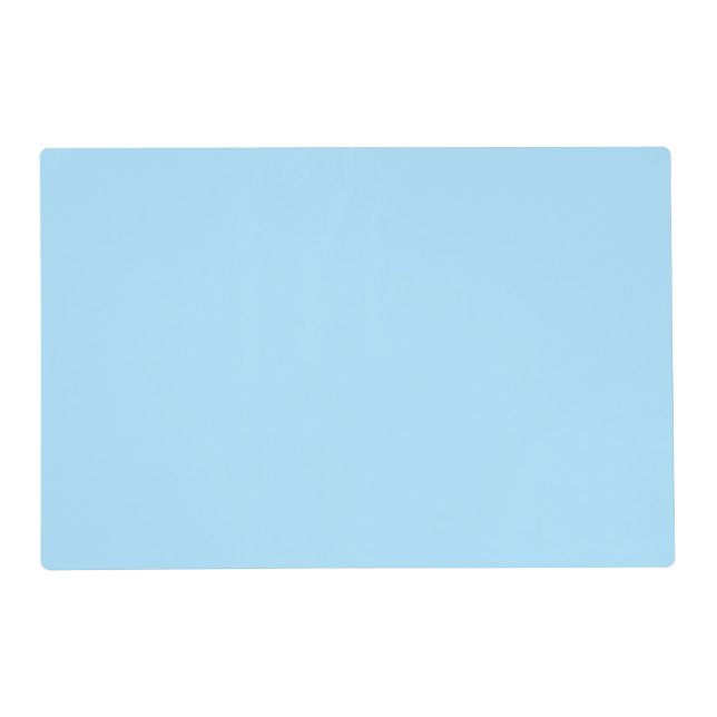 Ice Blue Solid Color | Classic | Elegant Placemat (Front)