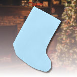 Ice Blue Solid Color | Classic | Elegant Small Christmas Stocking<br><div class="desc">Ice Blue Solid Color | Classic | Elegant | Trendy | Stylish | Gift</div>