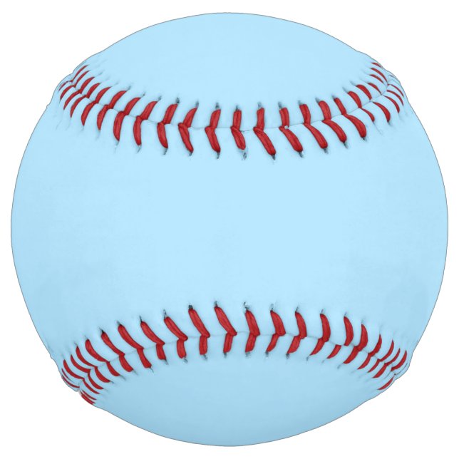 Ice Blue Solid Color | Classic | Elegant Softball (Front)