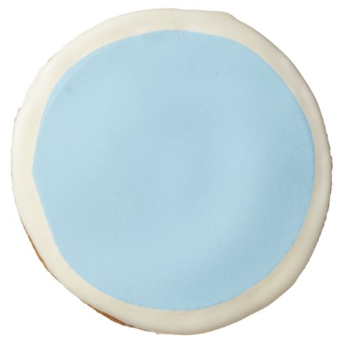 Ice Blue Solid Color  Classic  Elegant Sugar Cookie