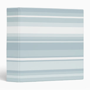 Ice blue stripes 3 ring binder