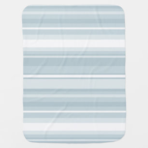 Ice blue stripes baby blanket
