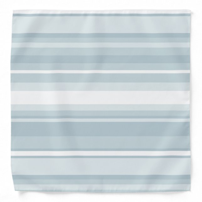 Ice blue stripes bandana (Front)