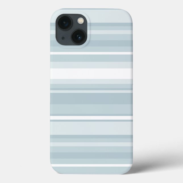 Ice blue stripes Case-Mate iPhone case (Back)