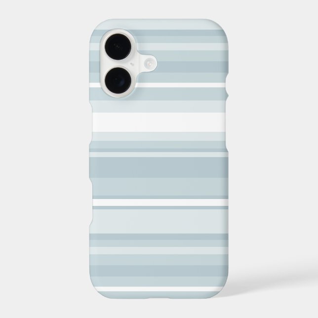 Ice blue stripes Case-Mate iPhone case (Back)