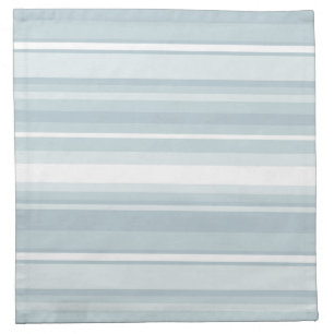 Ice blue stripes cloth napkin