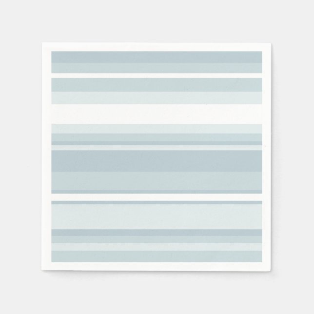 Ice blue stripes napkins (Front)