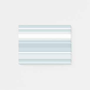 Ice blue stripes post-it notes