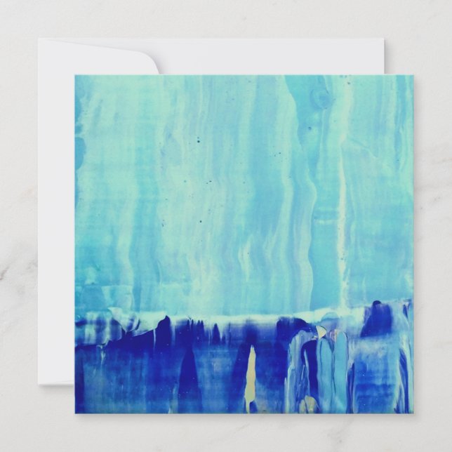'Ice Blue' Thank You Card (Front)