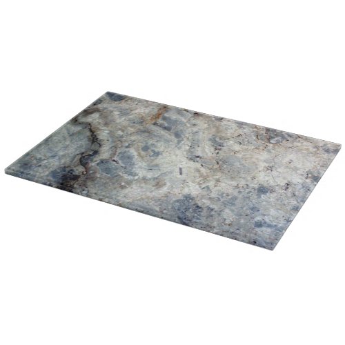 Ice blue white marble stone finish cutting board
