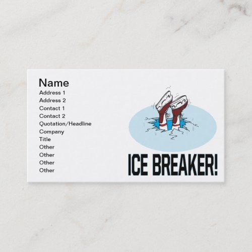 Ice Breaker Business Card