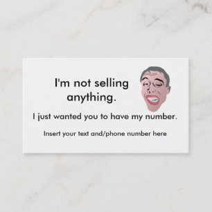 Ice breaker/ My phone number cards