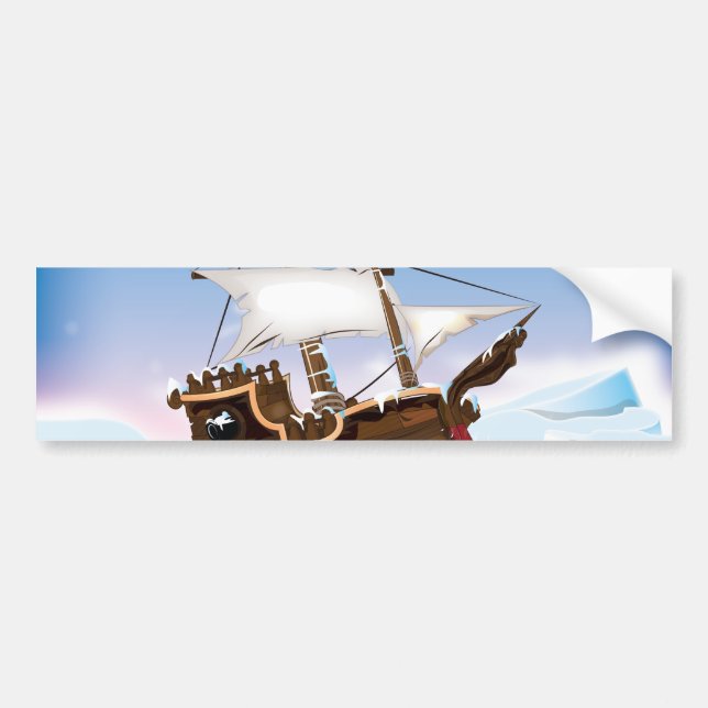 Ice Breaker Ship Bumper Sticker (Front)