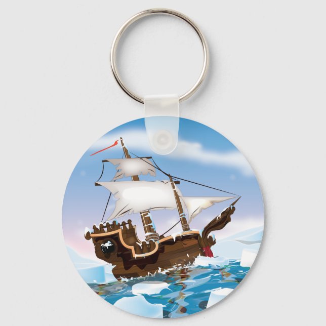 Ice Breaker Ship Keychain (Front)