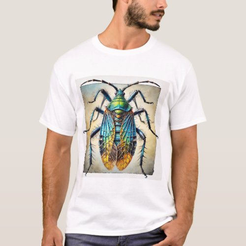 Ice Bug Dorsal View 290624IREF116 _ Watercolor T_Shirt