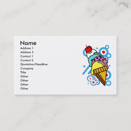 ICE BUSINESS CARD TEMPLATES