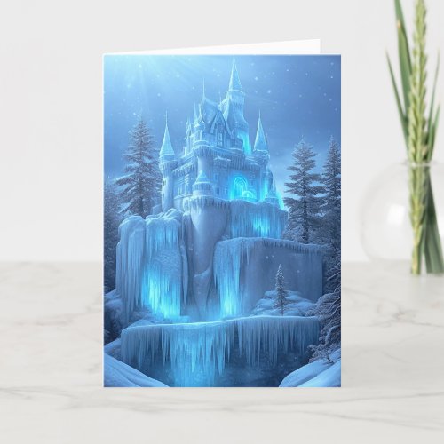 Ice Castle of Frozen Dreams Holiday Card