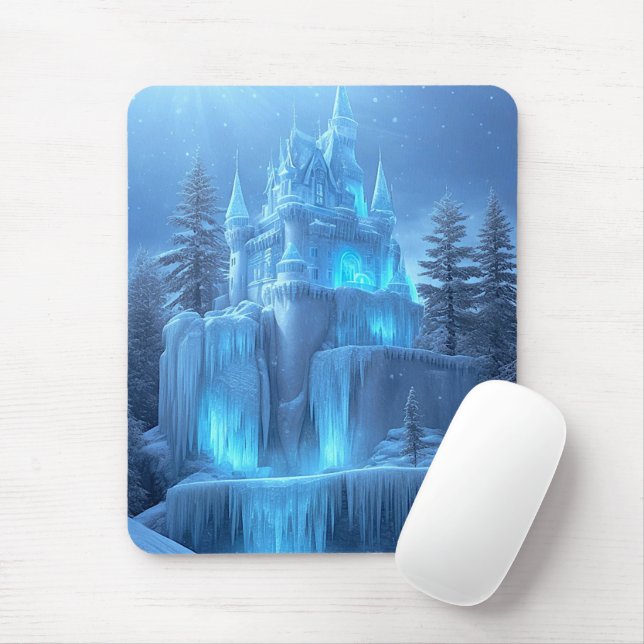 Ice Castle of Frozen Dreams Mouse Pad (With Mouse)