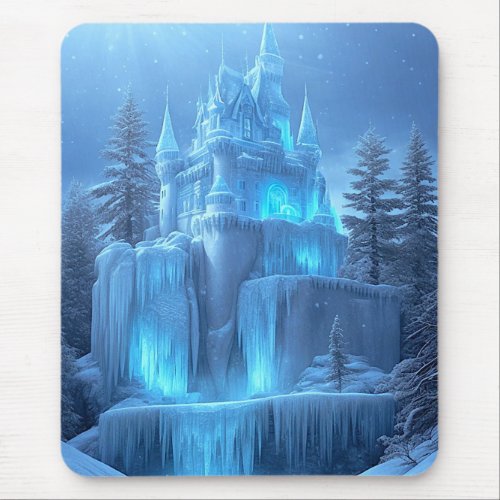 Ice Castle of Frozen Dreams Mouse Pad