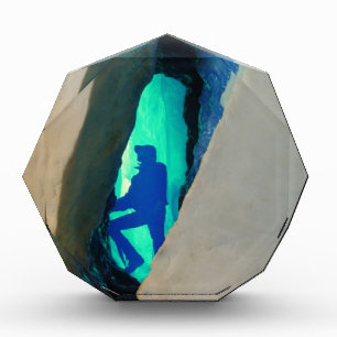 Ice cave acrylic award